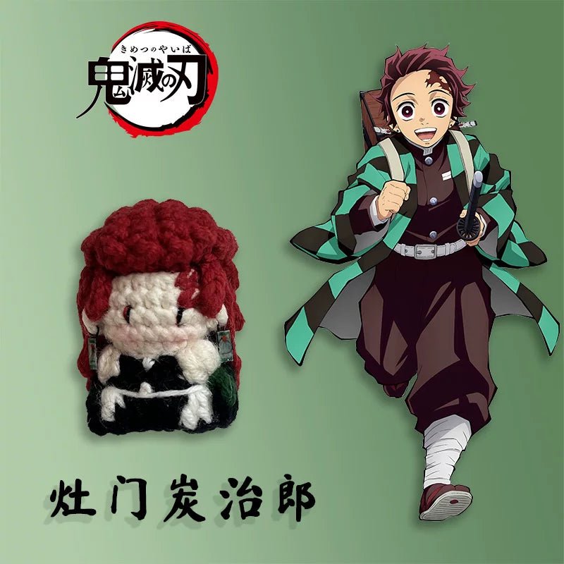 Art Toy Familia - Demon Slayer Crochet Doll, Kimetsu No Yaiba Plush Keychain, Chibi Amigurumi Doll Gift, C013 Kamado Tanjirou
