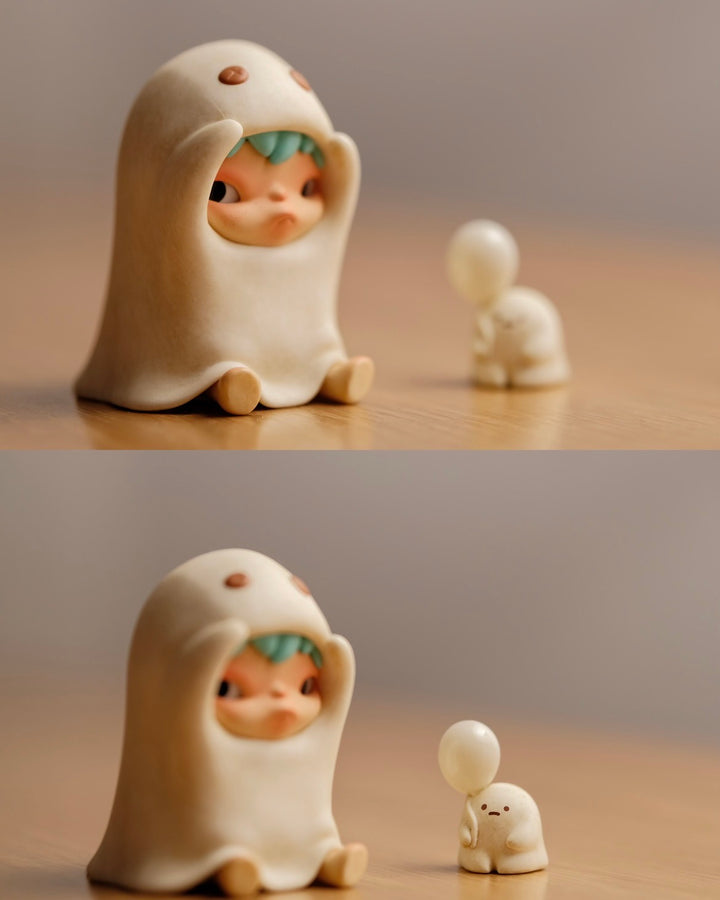 POP MART HIRONO The Other One Series — The Ghost figure front view