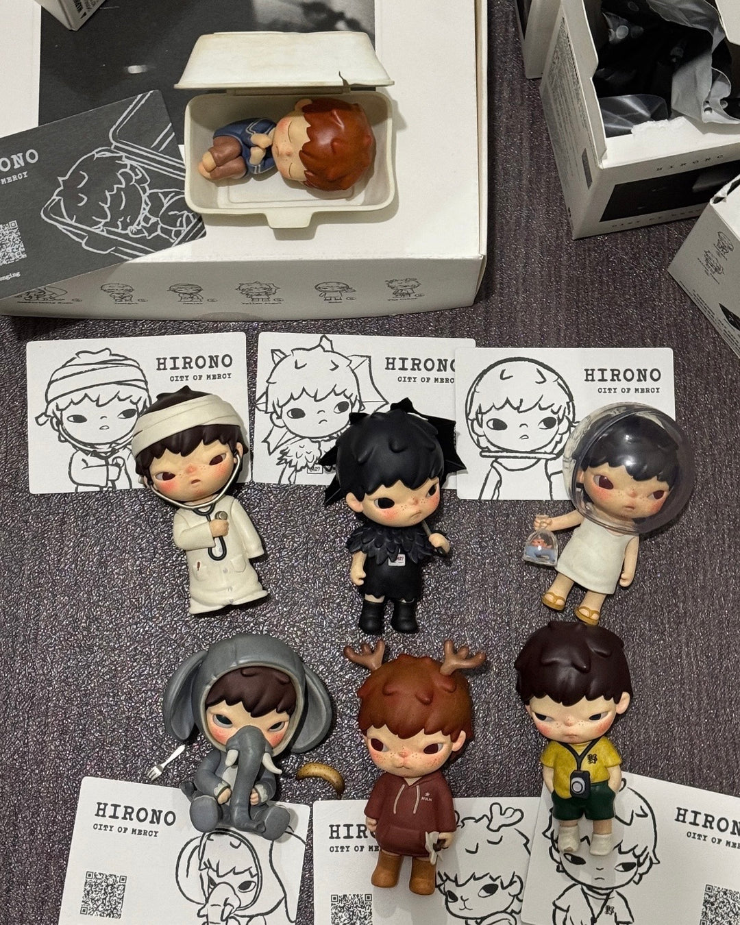 POP MART Hirono City of Mercy Series — full set with secret