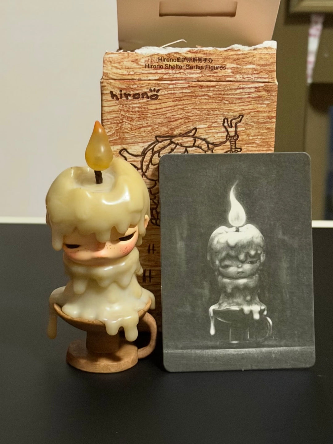 POP MART Hirono Shelter Series Candleholder front view