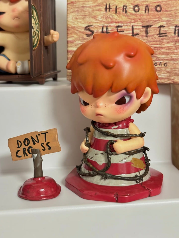 POP MART Hirono Shelter Series Traffic Cone front view