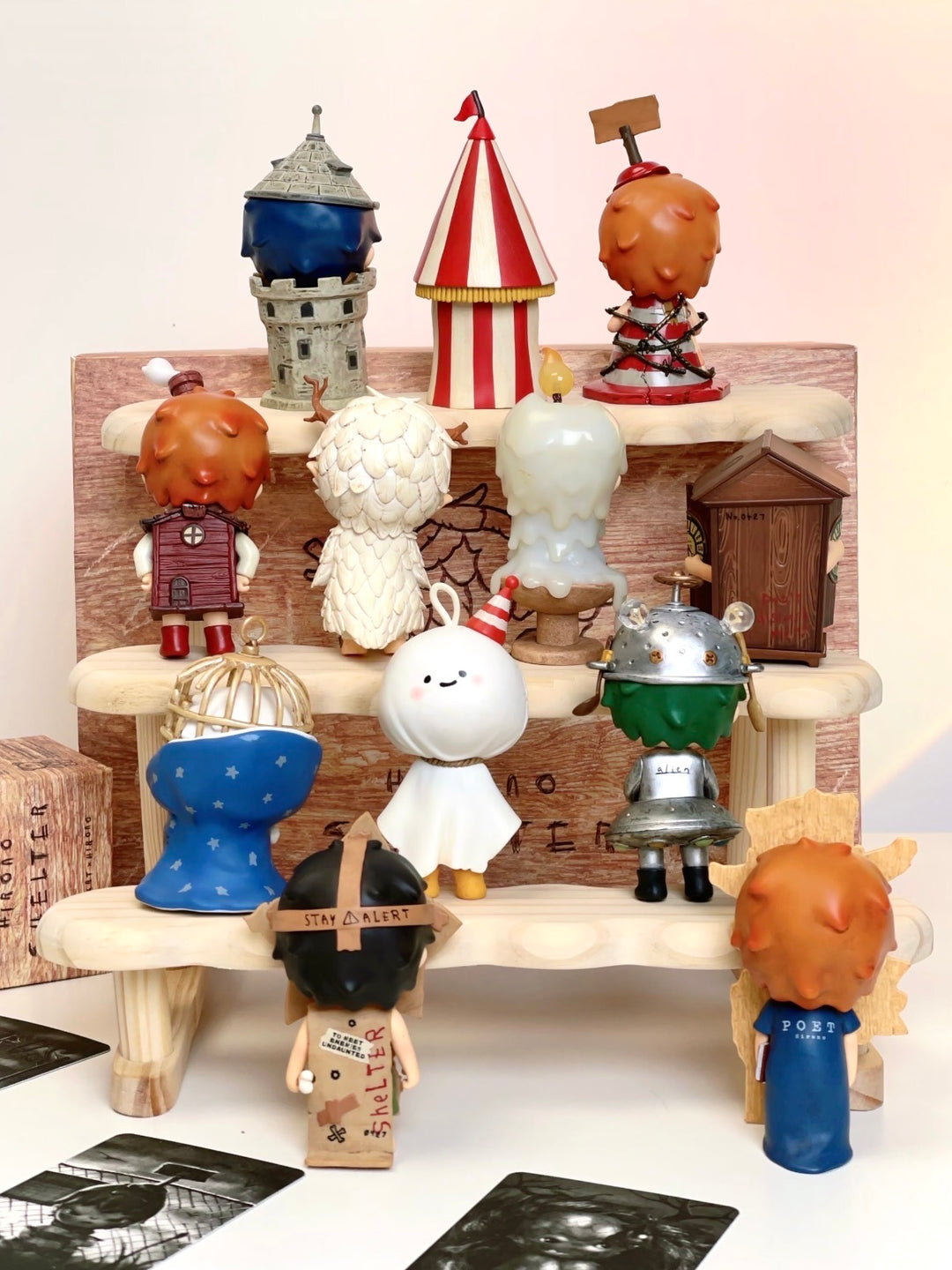 POP MART Hirono Shelter Series full set back view