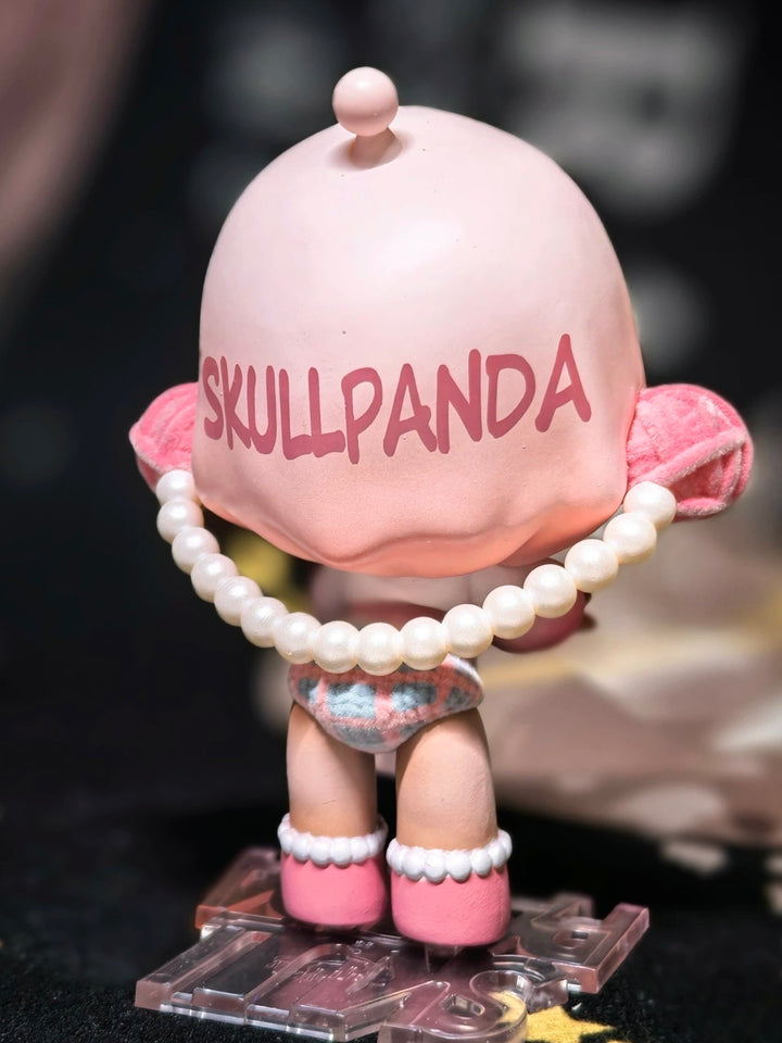 POP MART Skullpanda Hypepanda Series Pink Girl Back View