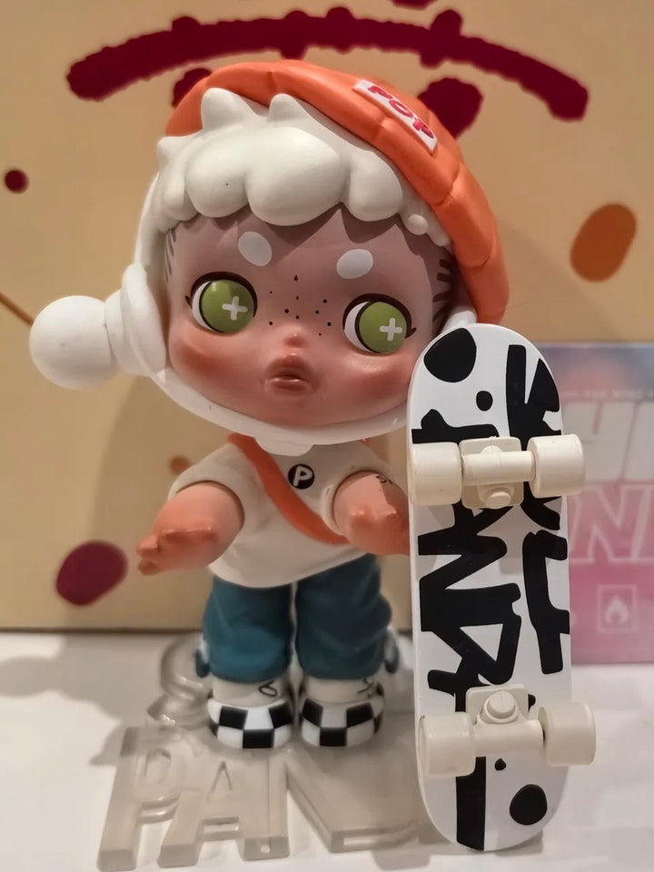 POP MART Skullpanda Hypepanda Series Skater Boy Front View