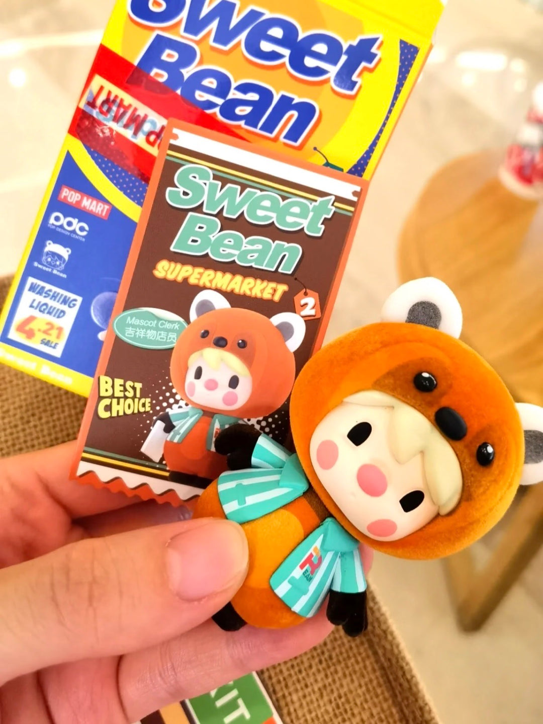 POP MART Sweet Bean Supermarket Blind Box Series 2 Mascot Clerk (Secret 2) 