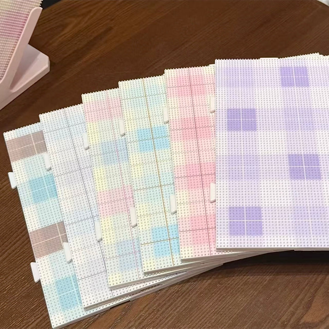 Plaid Series 78-Peg Perler Bead Board - Original Design, Matte Finish, Extended Pegs, Heat-Resistant, for 2.6mm Beads