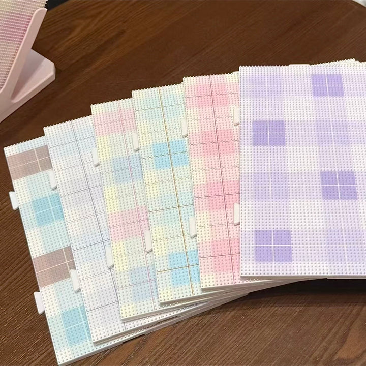 Plaid Series 78-Peg Perler Bead Board - Original Design, Matte Finish, Extended Pegs, Heat-Resistant, for 2.6mm Beads