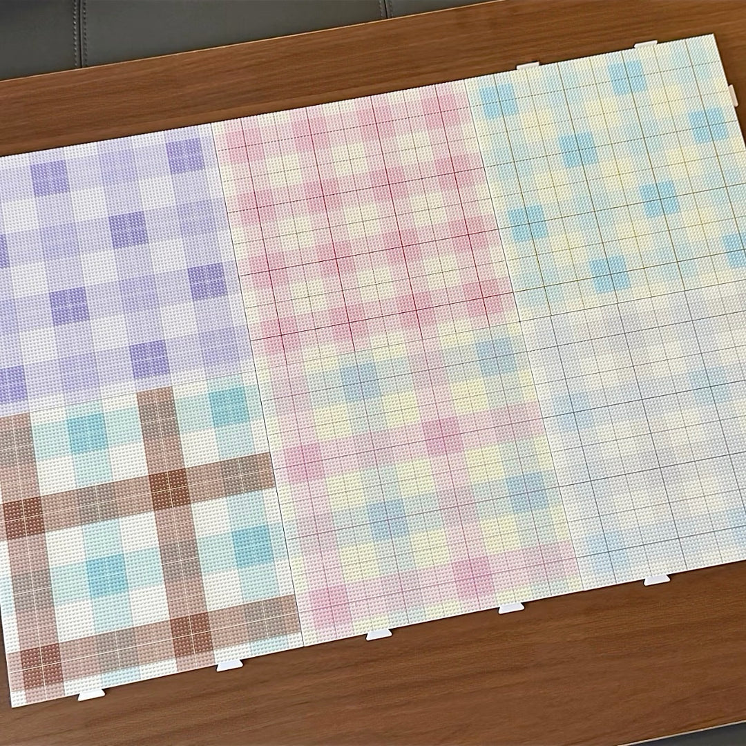 Plaid Series 78-Peg Perler Bead Board - Original Design, Matte Finish, Extended Pegs, Heat-Resistant, for 2.6mm Beads