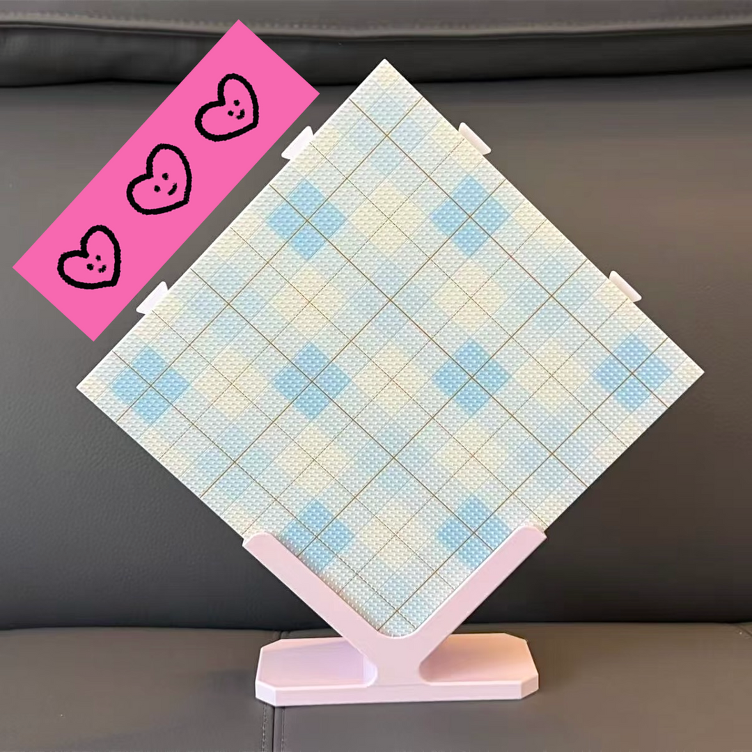 Plaid Series 78-Peg Perler Bead Board - Original Design, Matte Finish, Extended Pegs, Heat-Resistant, for 2.6mm Beads