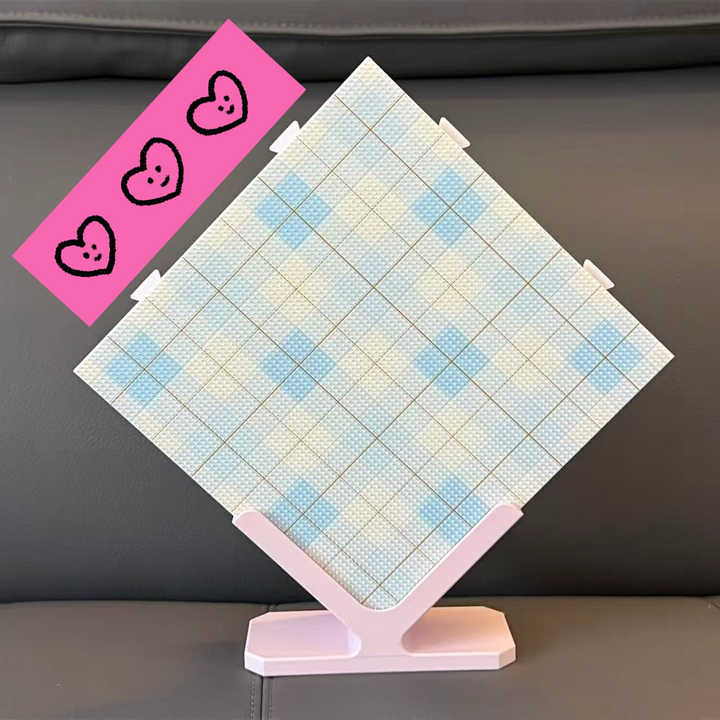 Plaid Series 78-Peg Perler Bead Board - Original Design, Matte Finish, Extended Pegs, Heat-Resistant, for 2.6mm Beads