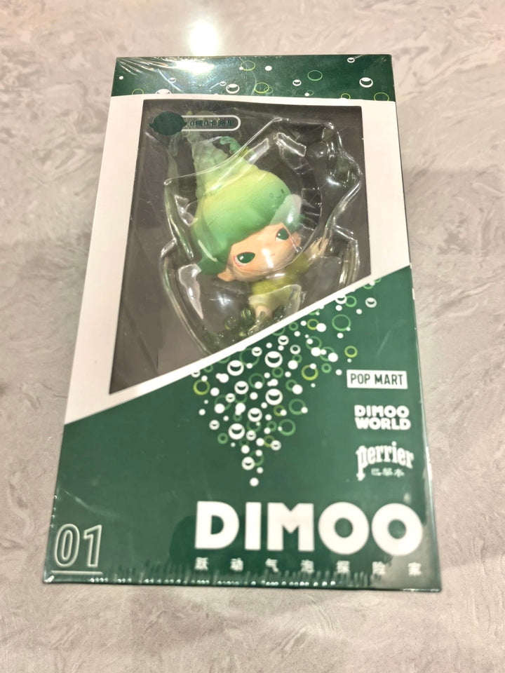 Pop Mart Dimoo x Perrier Paris Water Bubble Explorer Front Packaged