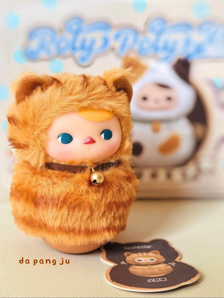 Pop Mart Pucky Roly Poly Kitty Series Vinyl Plush Blind Box Da Pang Ju Front