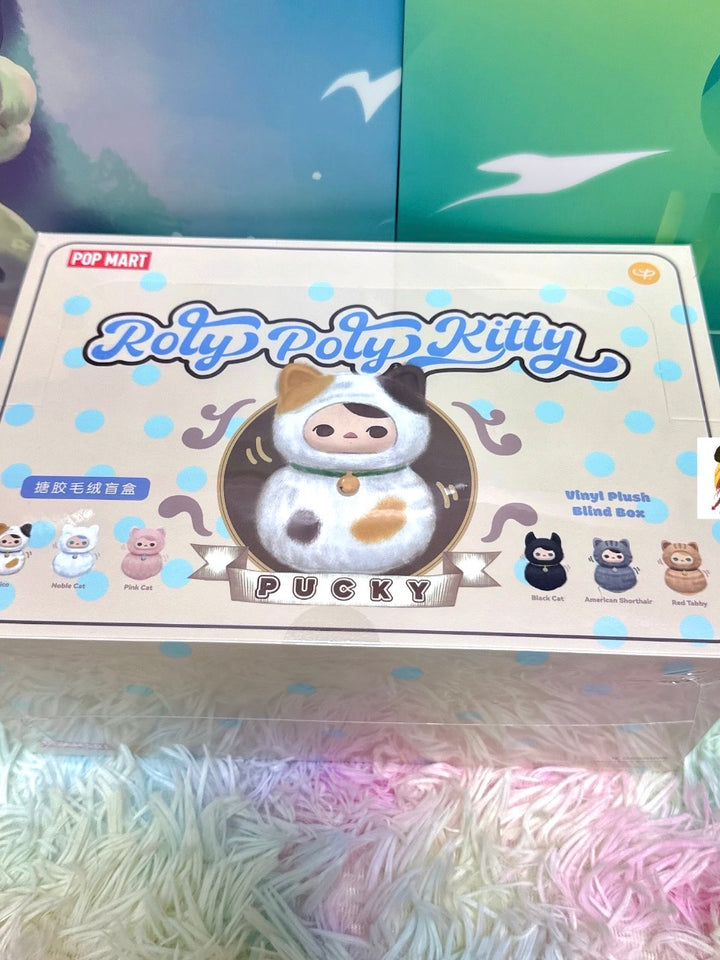 Pop Mart Pucky Roly Poly Kitty Series Vinyl Plush Blind Box Sealed Full Set