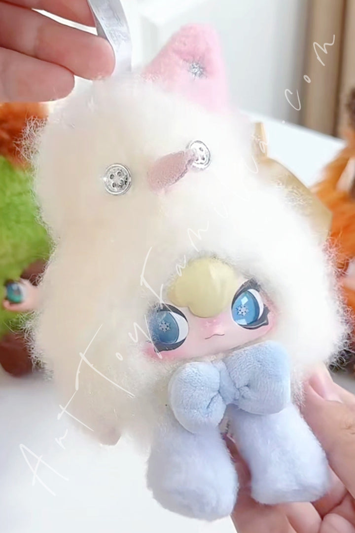 Popmart 1001MOONS The Moonlight Gathering Guide Series Plush Doll Pendant My First Snowman