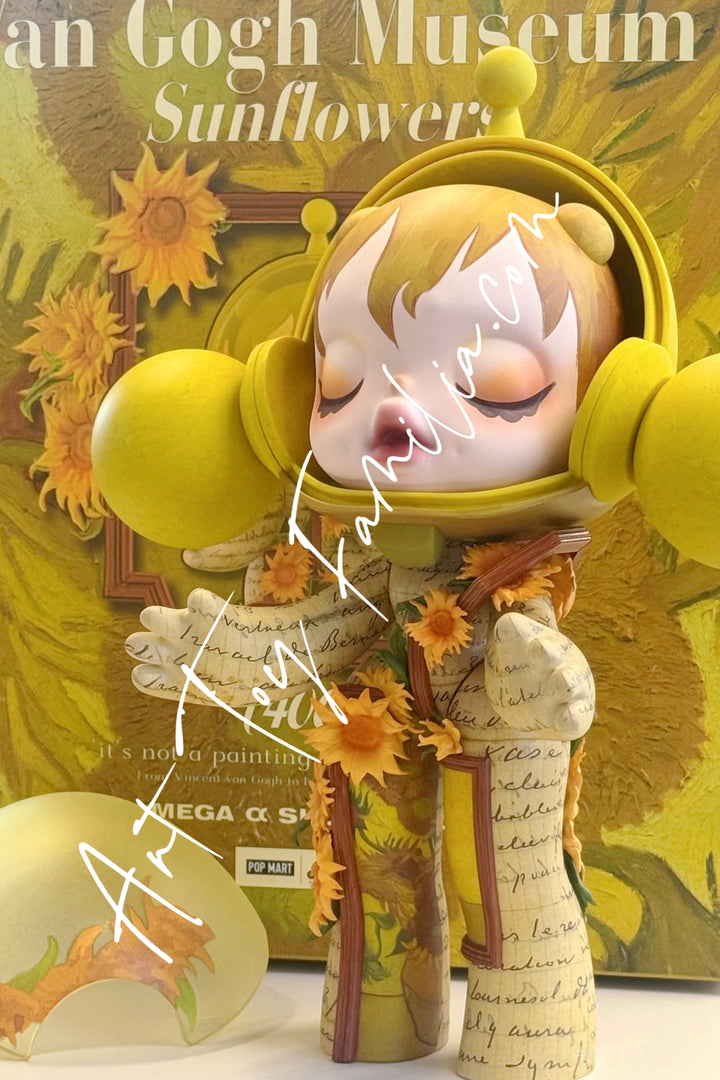 Popmart 400% MEGA α Skullpanda 400% Van Gogh Museum Sunflowers