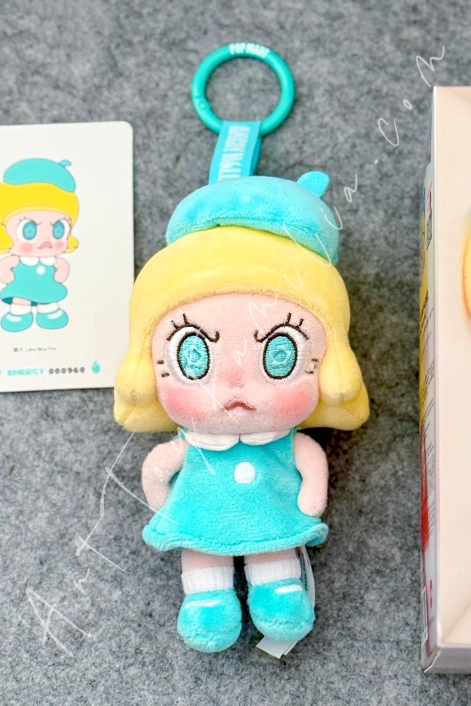 POP MART - Angry Molly Angry Energy Series Plush Pendant - 心火怒放系列毛绒挂件 Lake Blue Fire - 碧火