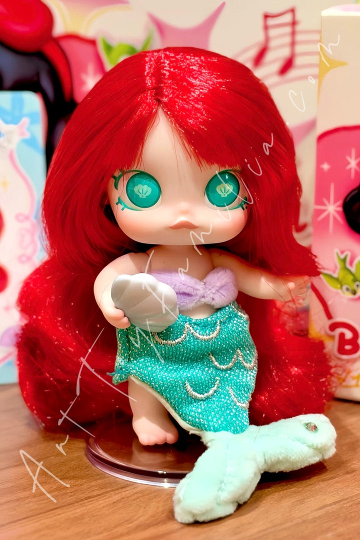 Popmart Baby Molly Disney Princess Series Mini Action Figure Blind Box Ariel