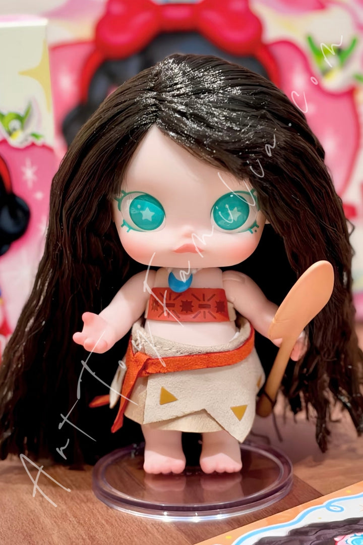 Popmart Baby Molly Disney Princess Series Mini Action Figure Blind Box Moana