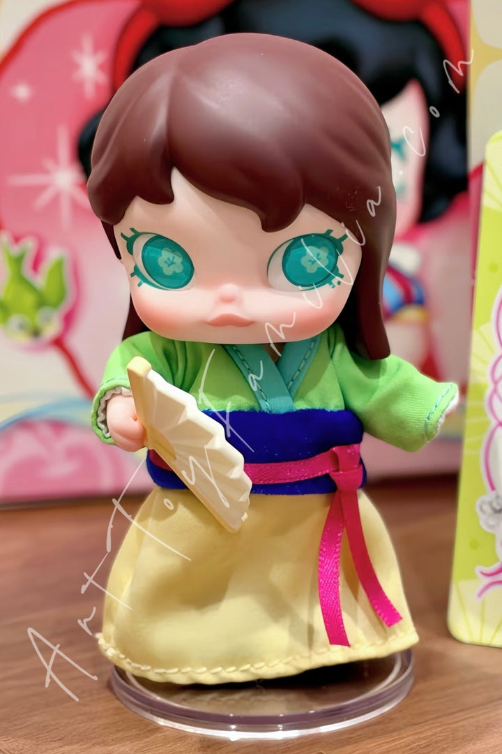 Popmart Baby Molly Disney Princess Series Mini Action Figure Blind Box Mulan