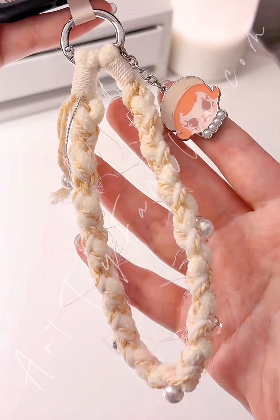 Popmart Baby Molly Winter Fit Check Series Phone Charm Have A Hot Boba