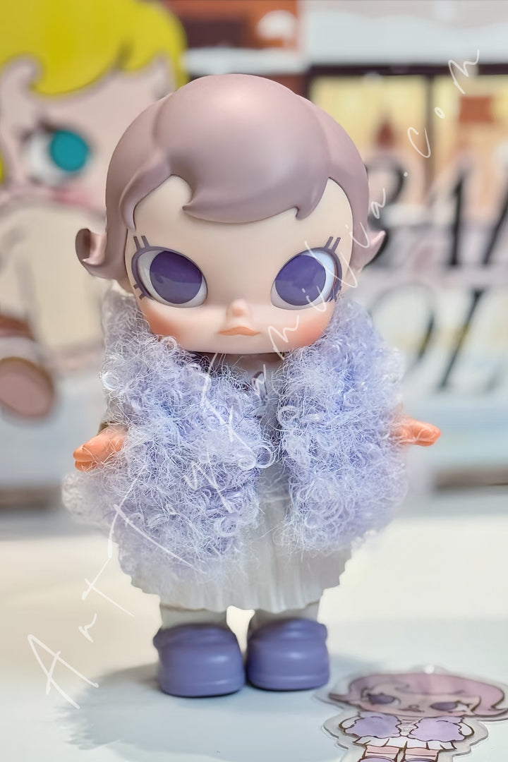 Popmart Baby Molly Winter Fit Check Series Vinyl Plush Pendant Crave A Blueberry Pie