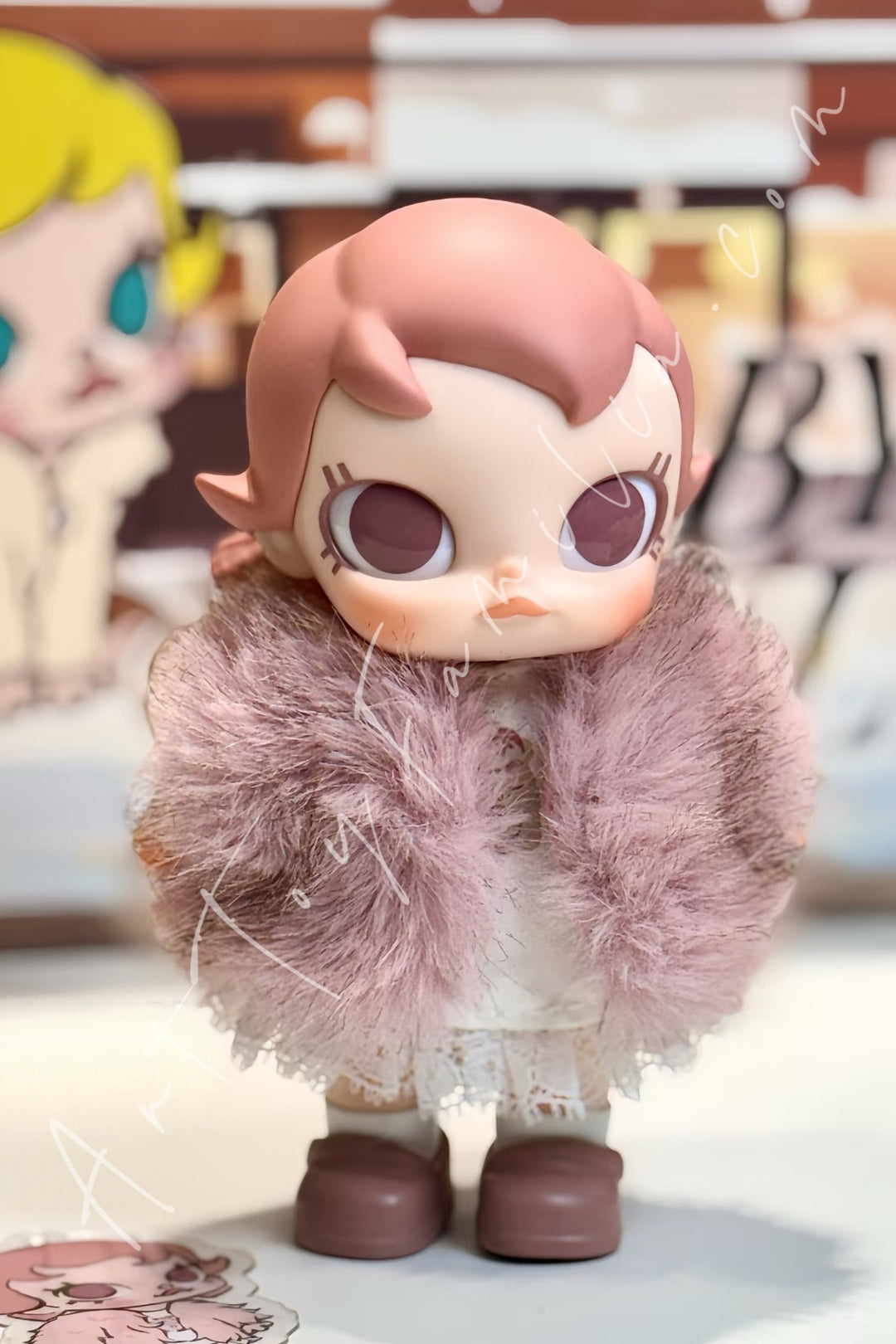 Popmart Baby Molly Winter Fit Check Series Vinyl Plush Pendant Cute Rosy Cheek