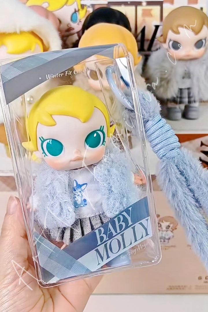 Popmart Baby Molly Winter Fit Check Series Vinyl Plush Pendant Freezing Magic