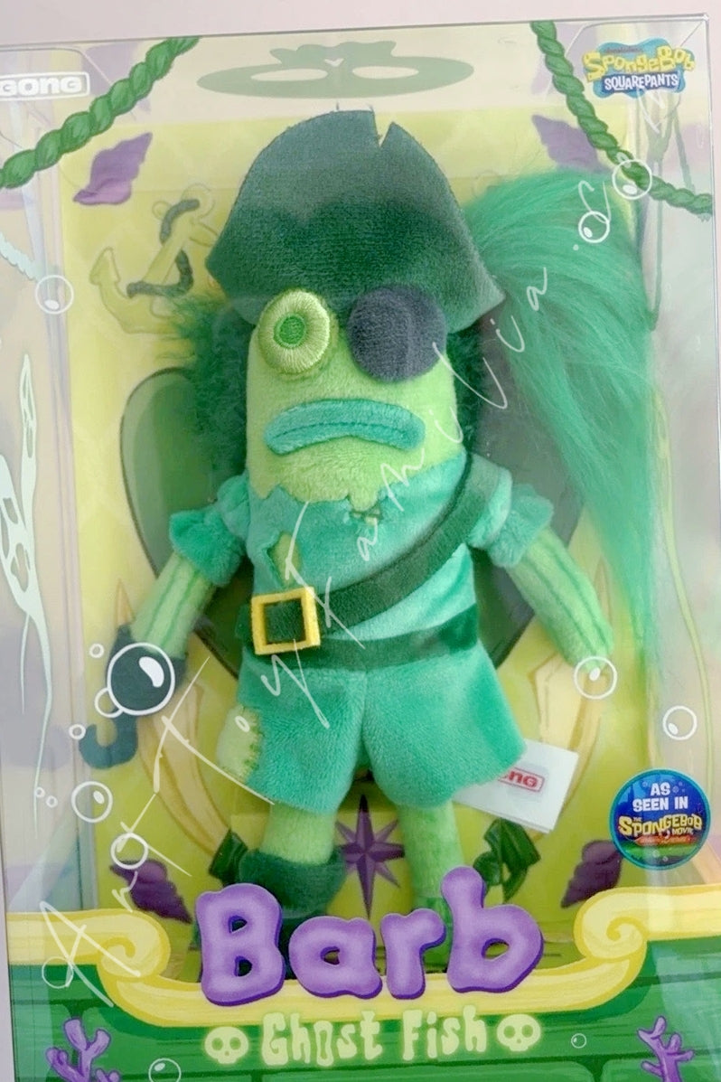 Popmart Bikini Bottom Buddies Ghost Fish Series Plush Pendant