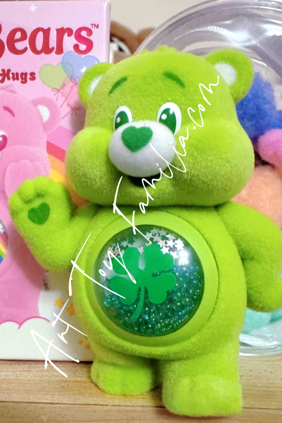 Popmart Care Bears Colorful Hugs Series Good Luck Bear