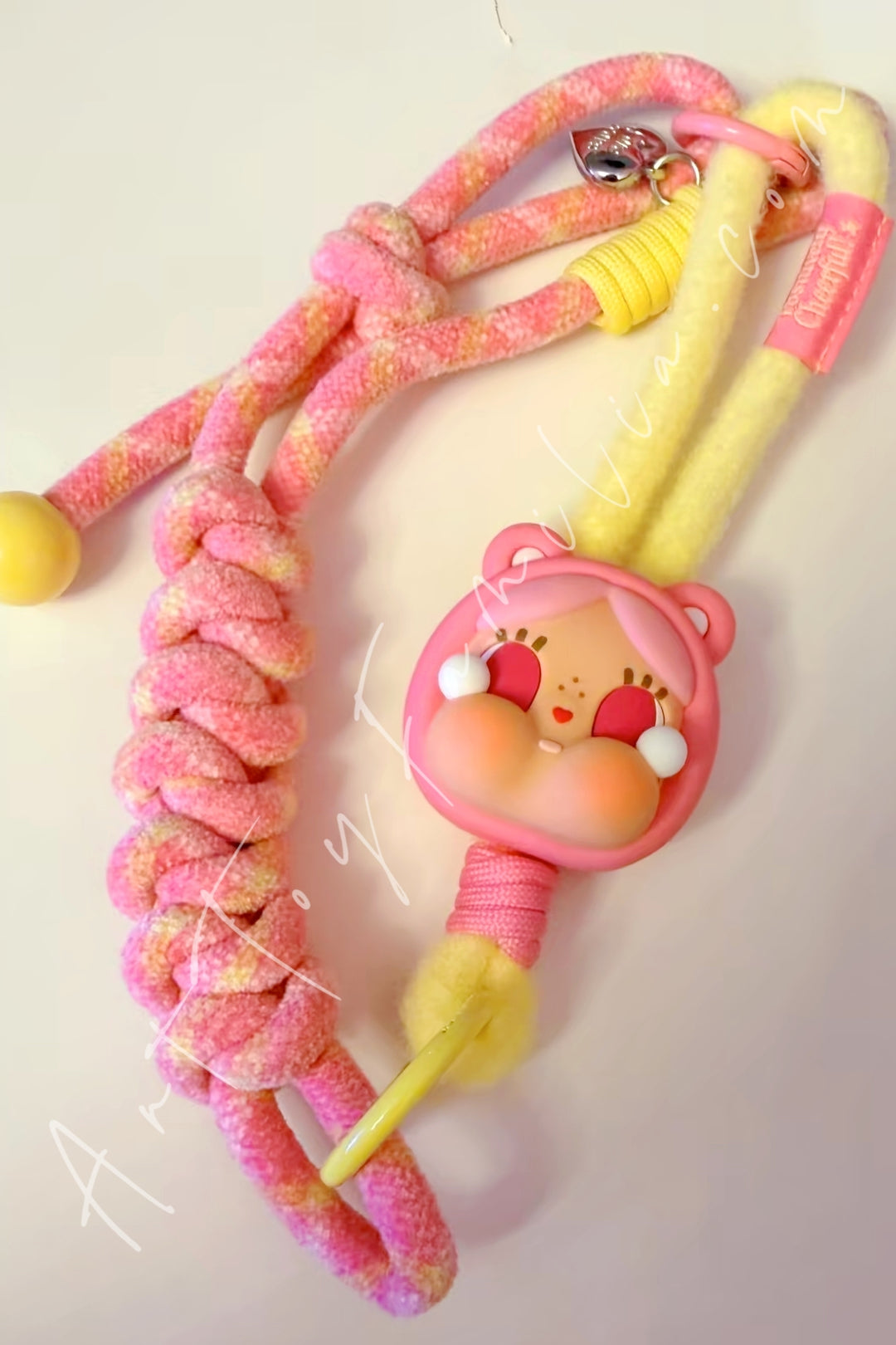 Popmart Crybaby × Care Bears Series Long Lanyard Blind Box Cheer Bear