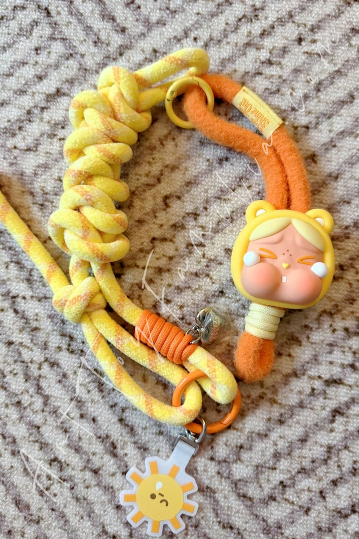 Popmart Crybaby × Care Bears Series Long Lanyard Blind Box Funshine Bear