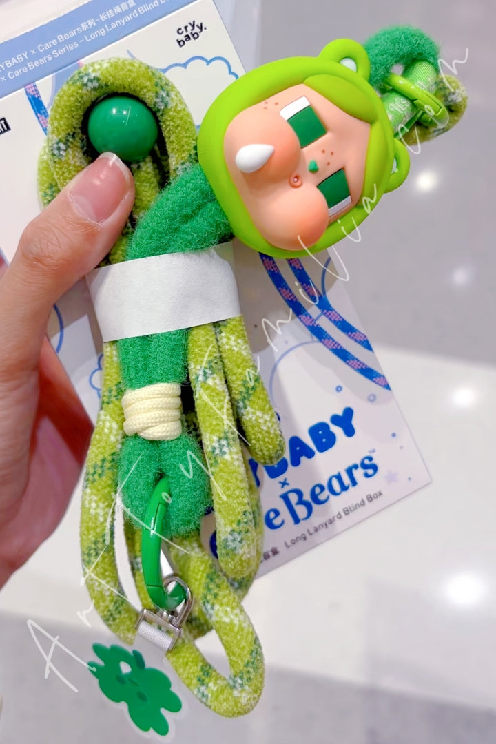 Popmart Crybaby × Care Bears Series Long Lanyard Blind Box Good Luck Bear