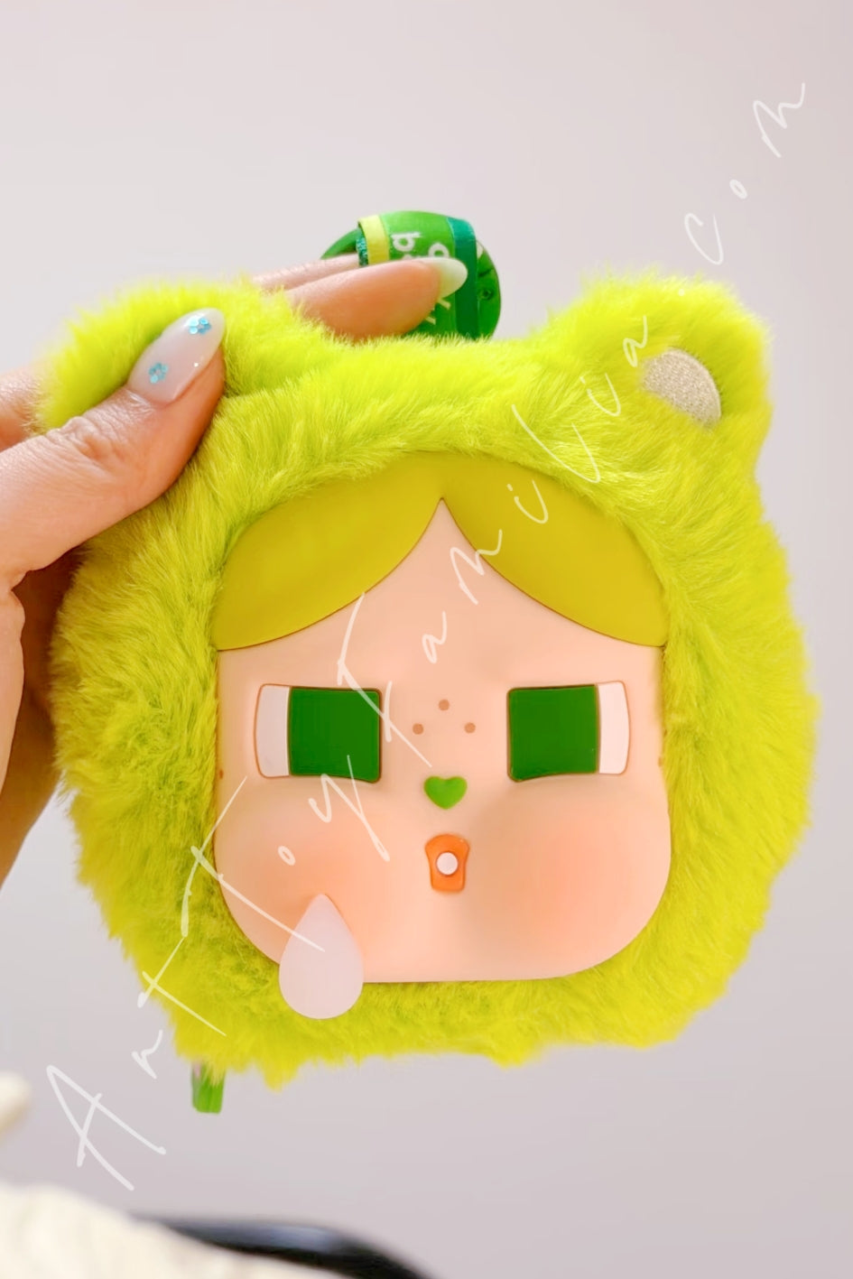 Popmart Crybaby × Care Bears Series Mini Bag Hanging Jewelry Case Good Luck Bear