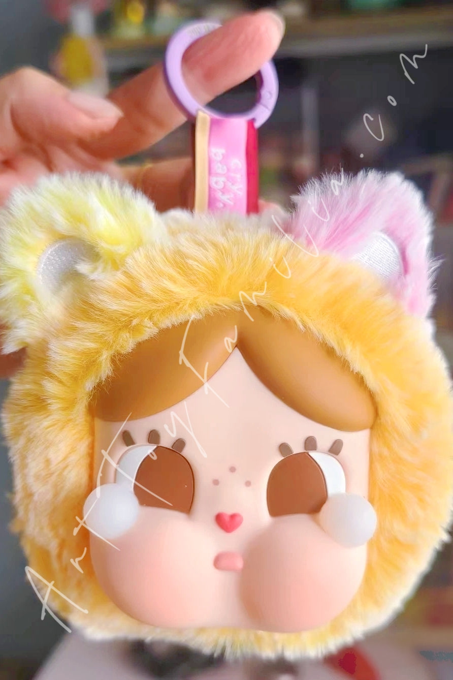 Popmart Crybaby × Care Bears Series Mini Bag Hanging Jewelry Case Work of Heart Bear (Secret)
