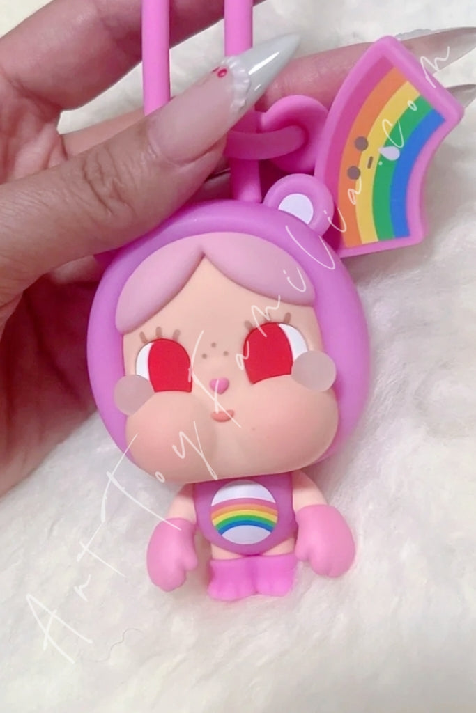 Popmart Crybaby × Care Bears Series Mini Light Blind Box Cheer Bear