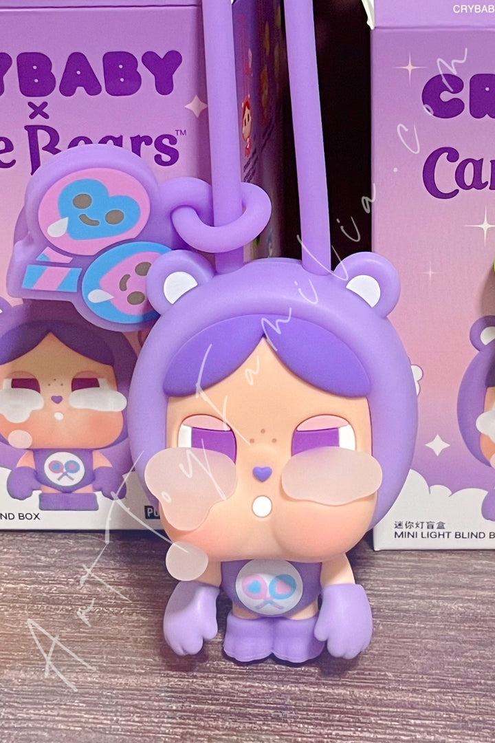 Popmart Crybaby × Care Bears Series Mini Light Blind Box Share Bear