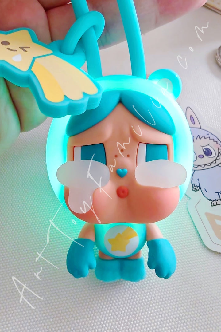 Popmart Crybaby × Care Bears Series Mini Light Blind Box Wish Bear