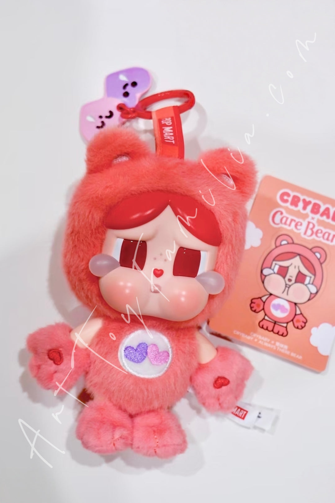 Popmart Crybaby × Care Bears Series Vinyl Plush Pendant Blind Box Always There Bear