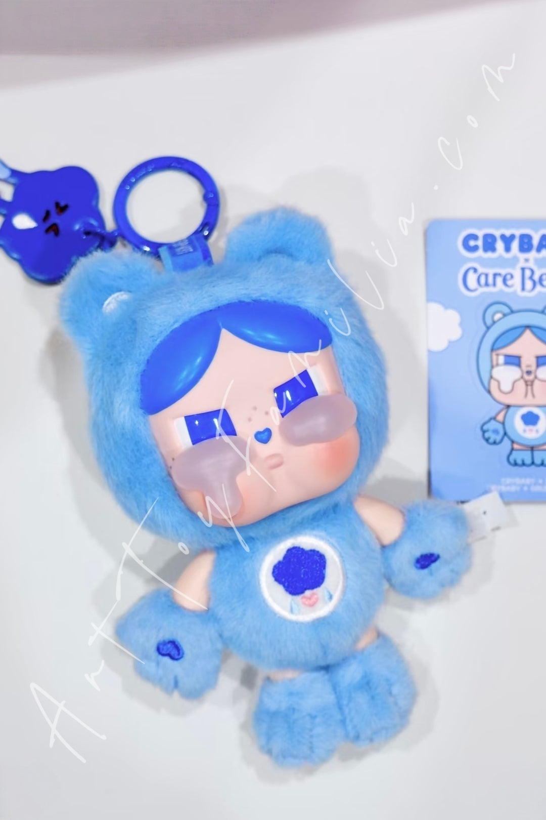 Popmart Crybaby × Care Bears Series Vinyl Plush Pendant Blind Box Grumpy Bear