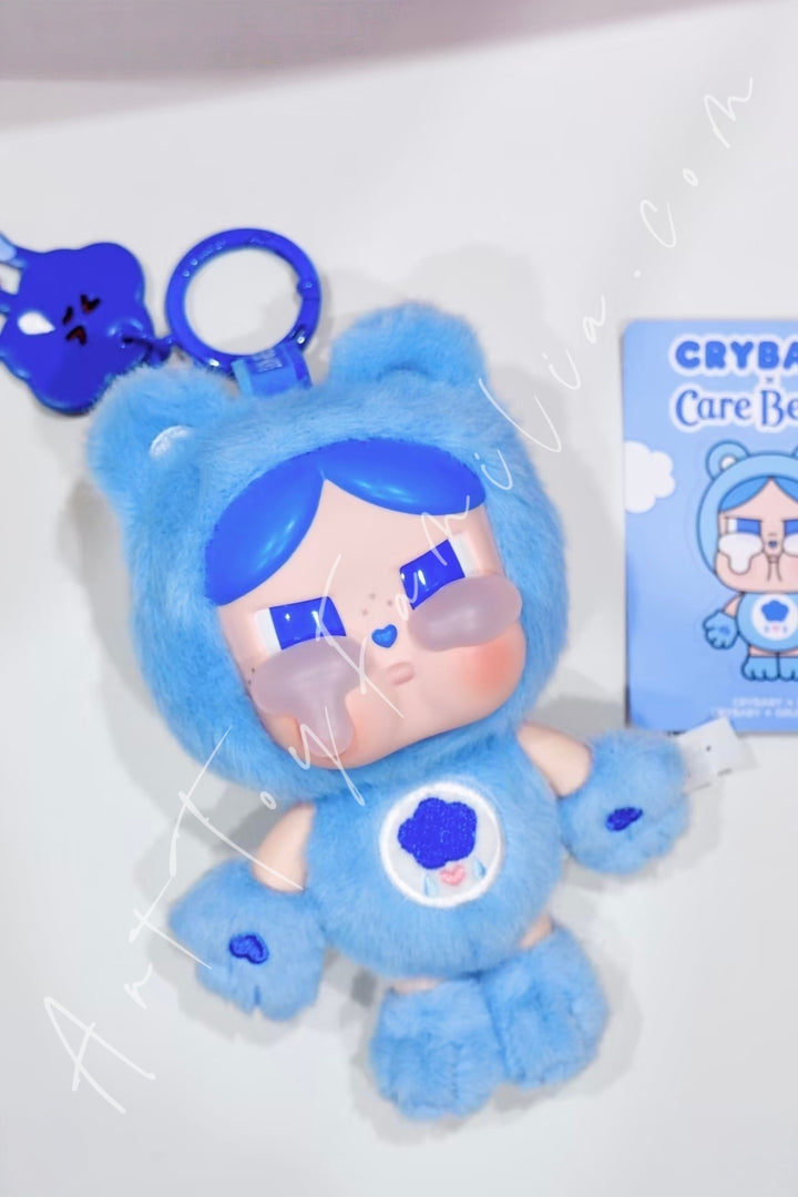 Popmart Crybaby × Care Bears Series Vinyl Plush Pendant Blind Box Grumpy Bear
