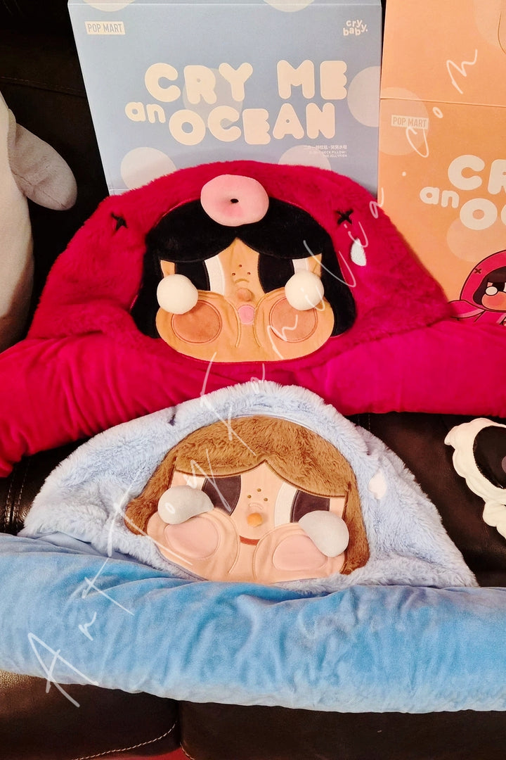 Popmart Crybaby Cry Me an Ocean Series 2-in-1 Neck Pillow