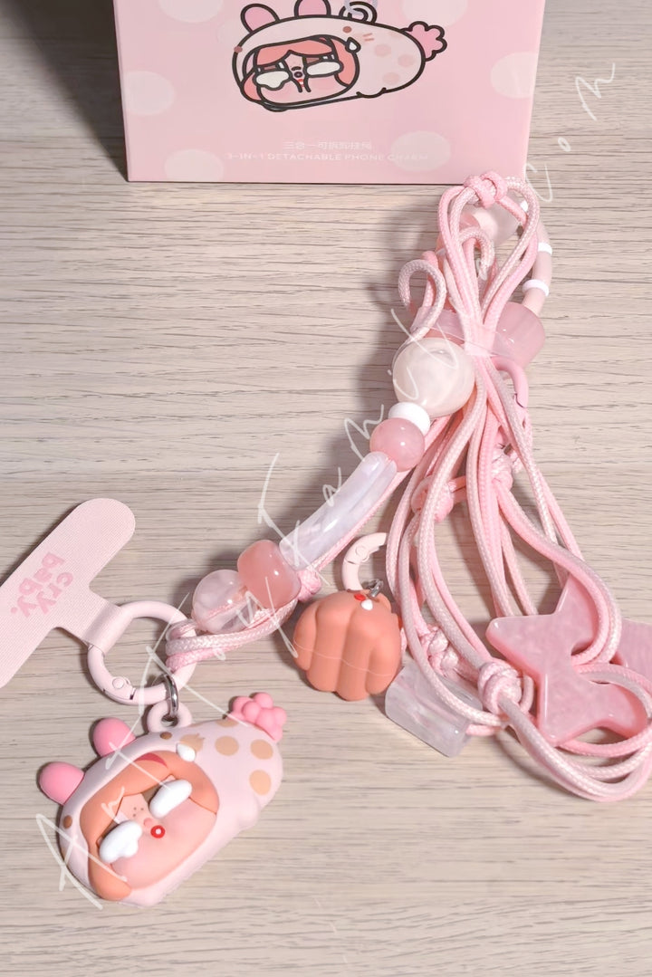 Popmart Crybaby Cry Me an Ocean Series 3-in-1 Detachable Phone Charm The Sea Bunny