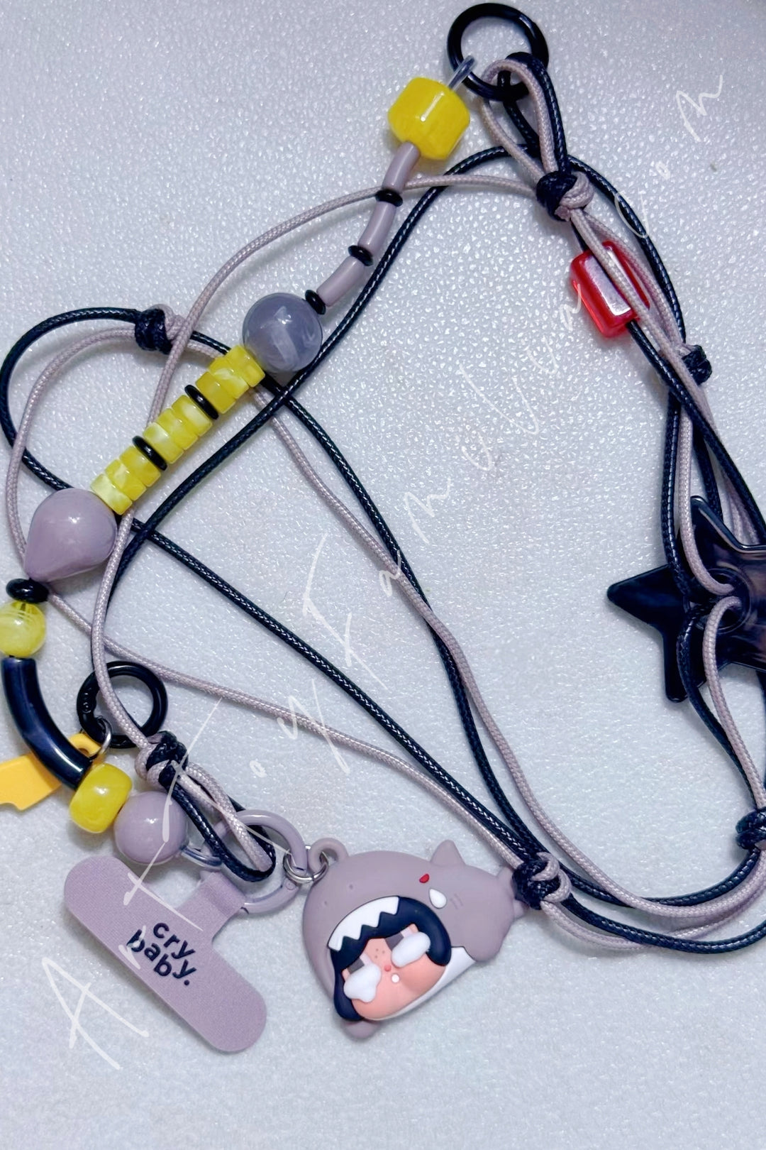 Popmart Crybaby Cry Me an Ocean Series 3-in-1 Detachable Phone Charm The Shark