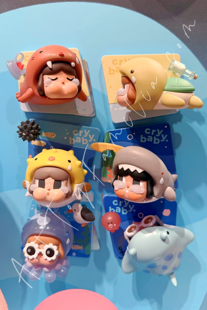 Popmart Crybaby Cry Me an Ocean Series Fridge Magnet 6 Confirmed Figures