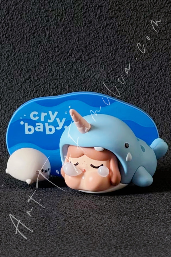 Popmart Crybaby Cry Me an Ocean Series Fridge Magnet The Narwhal (Secret)