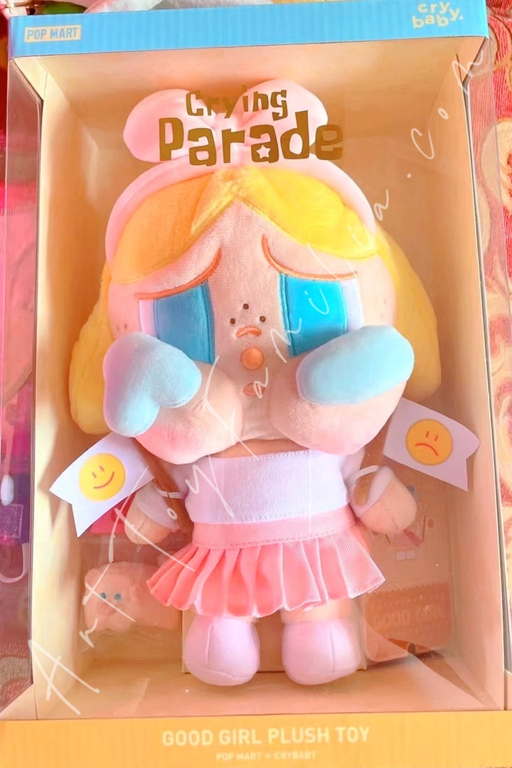 Popmart Crybaby Crying Parade Series Dood Girl Plush Toy