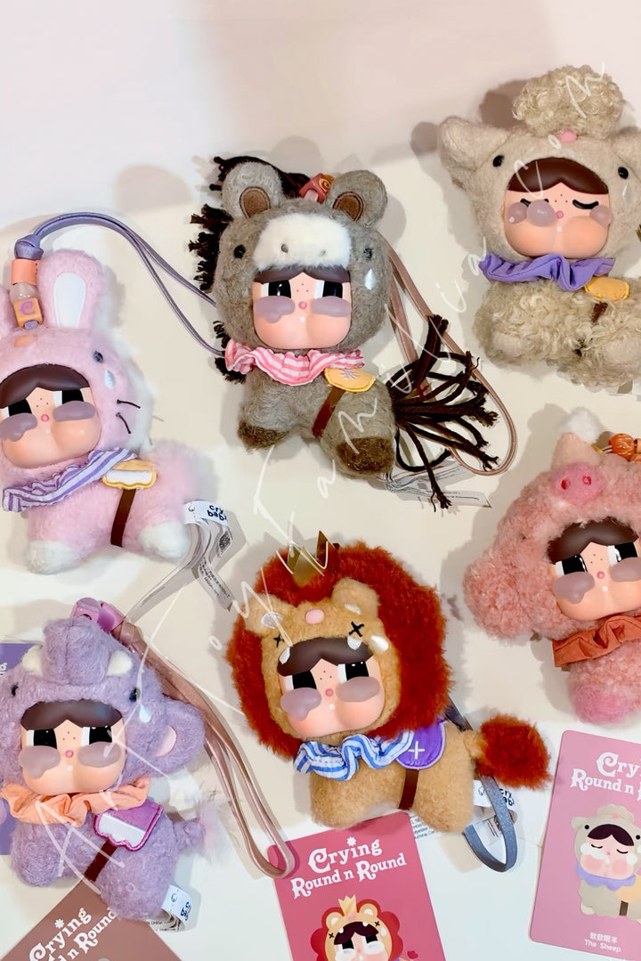 Popmart Crybaby Crying Round n Round Series Vinyl Plush Pendant Blind Box Sealed Full Set