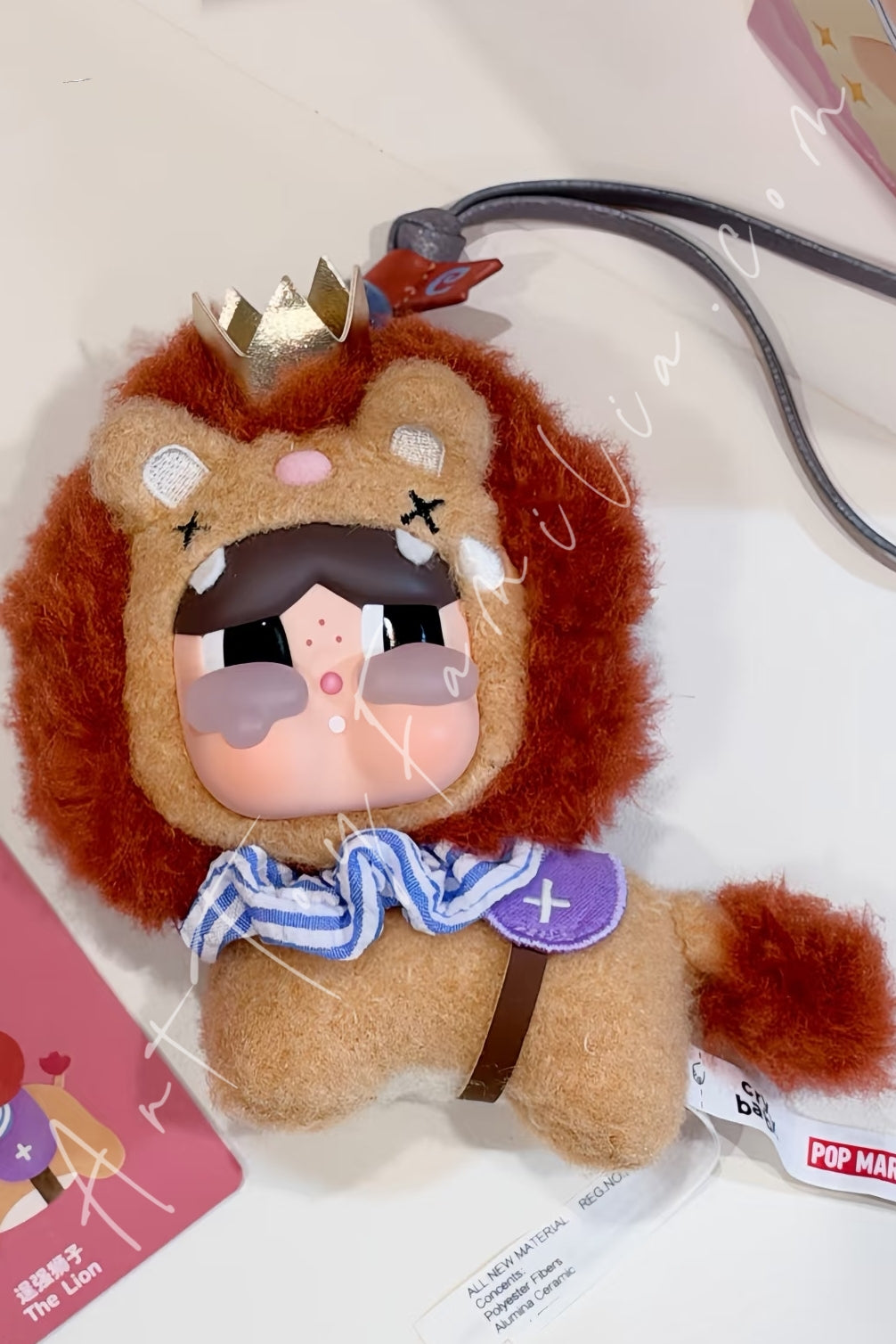 Popmart Crybaby Crying Round n Round Series Vinyl Plush Pendant Blind Box The Lion