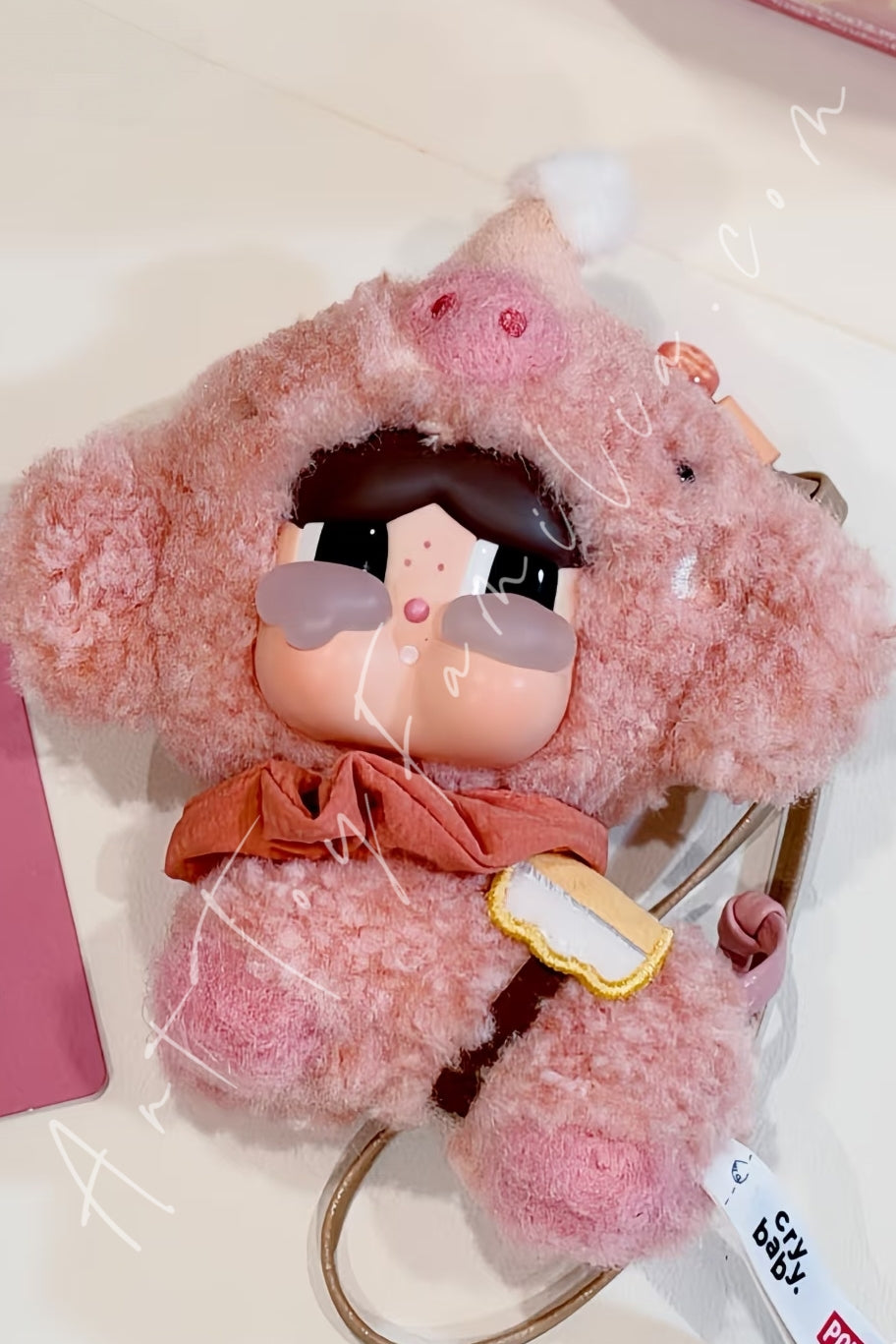 Popmart Crybaby Crying Round n Round Series Vinyl Plush Pendant Blind Box The Pig