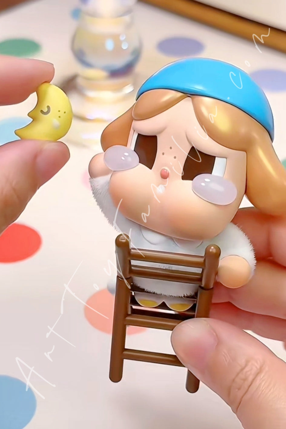 Popmart Crybaby Crying To The Moon Series The Moon Catcher